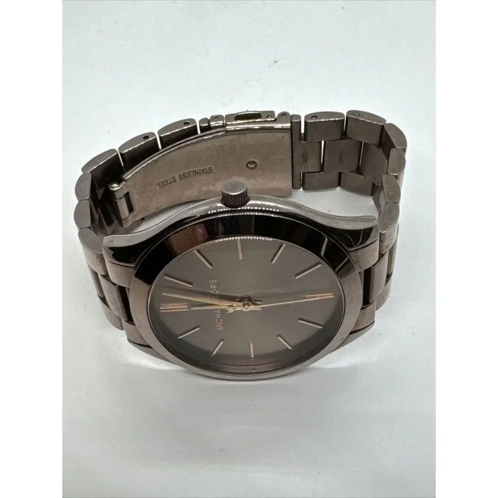 Michael Kors Slim Runway MK3418 Women's Stainless Steel Analog Dial Watch JNA426
